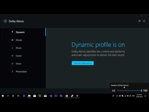 dolby atmos for pc on windows 10